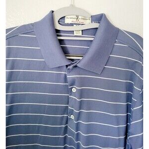 Men's FAIRWAY & GREENE Golf Size Medium Polo Shirt SHELL HOUSTON OPEN Light Blue